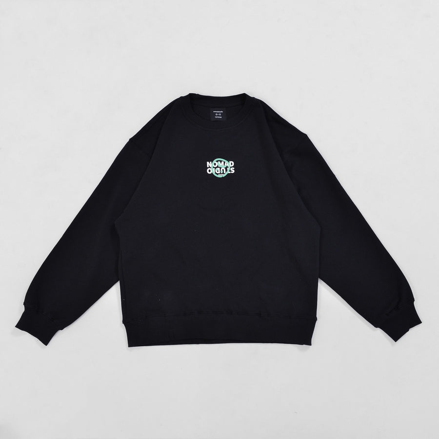 Nomadstudio X Faith Fade Black Hijack Logo Oversized Crewneck