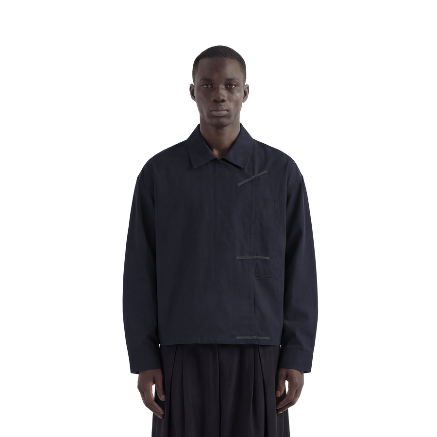 Blue Shanghai / Chinese Double Pocket Jacket
