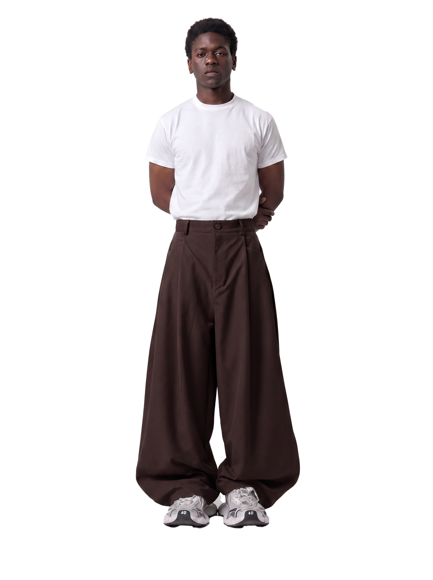 Brown Triple Layer Pants