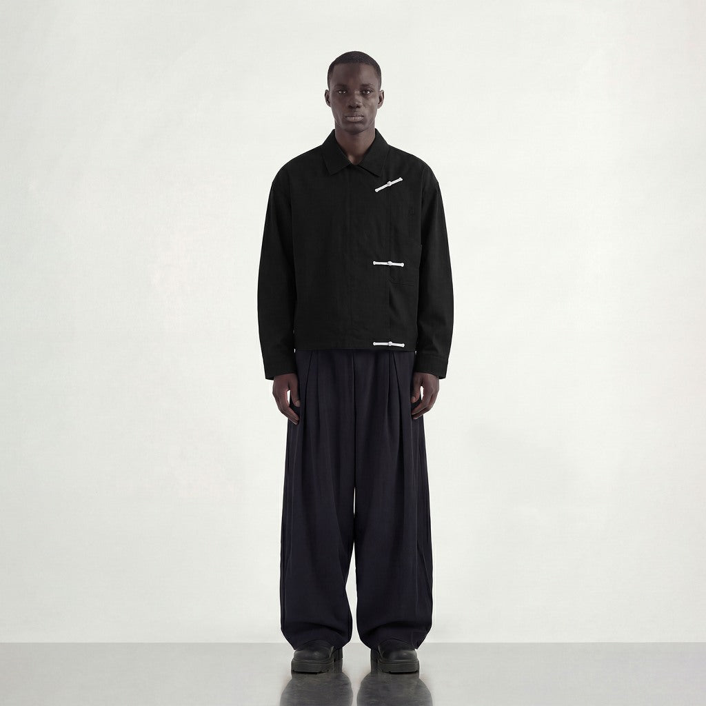 Nomadstudio - Black Shanghai / Chinese Double Pocket Jacket