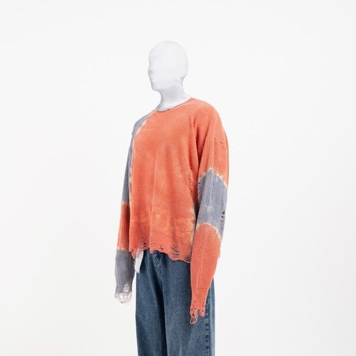 NOMADSTUDIO Hue - Tiedye Distressed Oversized Knit Sweater
