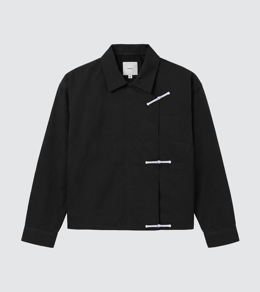 Black Shanghai / Chinese Double Pocket Jacket