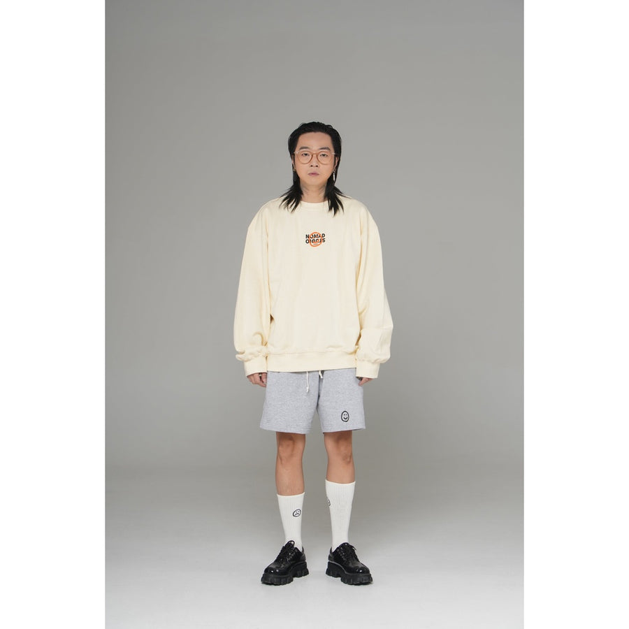 Nomadstudio X Faith Fade Ivory Hijack Logo Oversized Crewneck