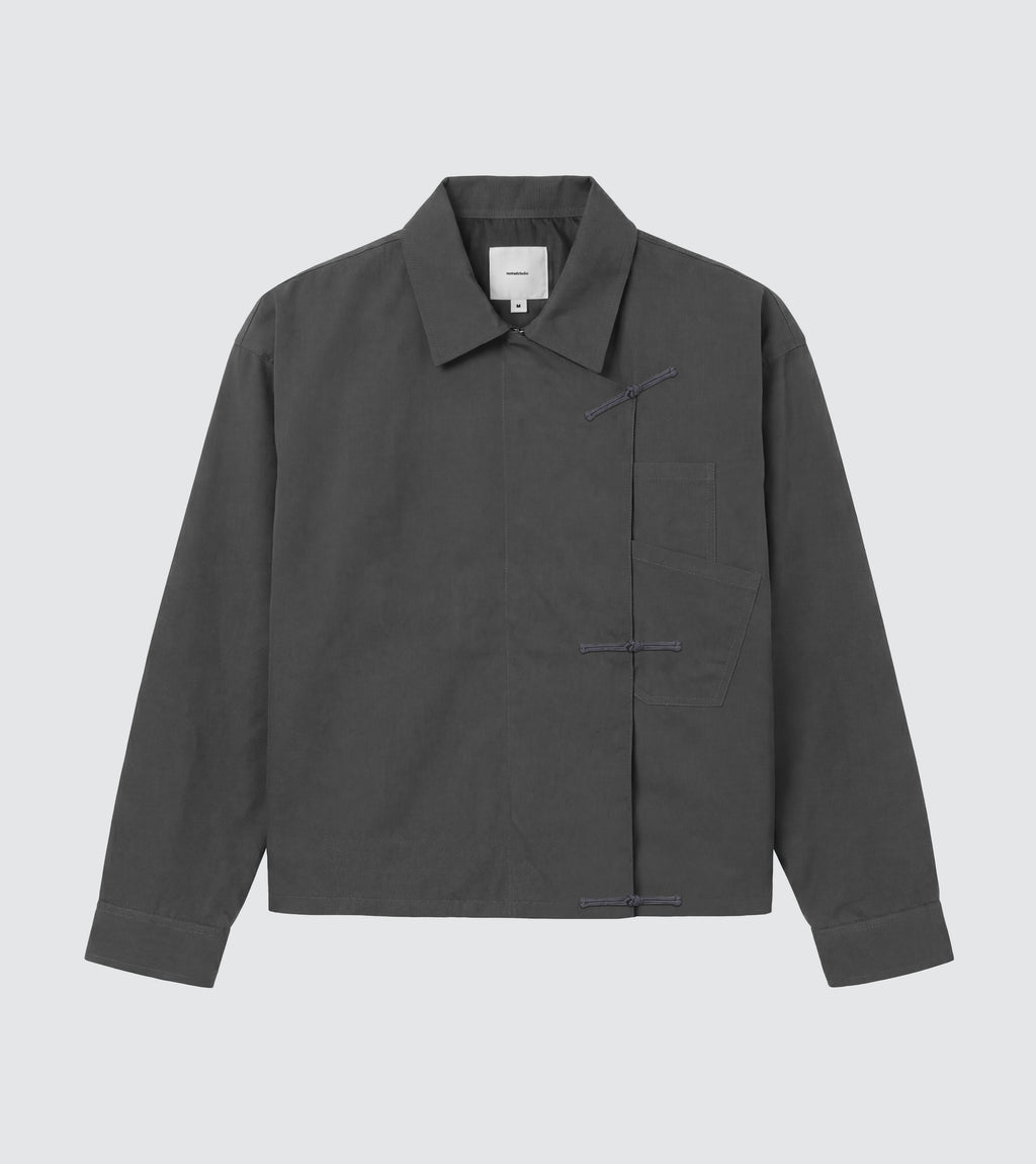 Grey Shanghai / Chinese Double Pocket Jacket