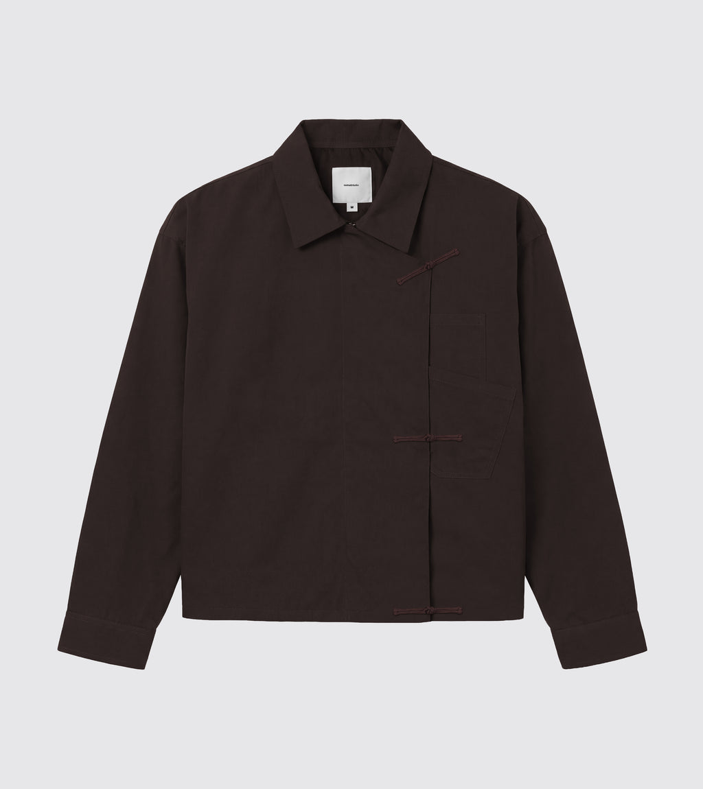 Brown Shanghai / Chinese Double Pocket Jacket