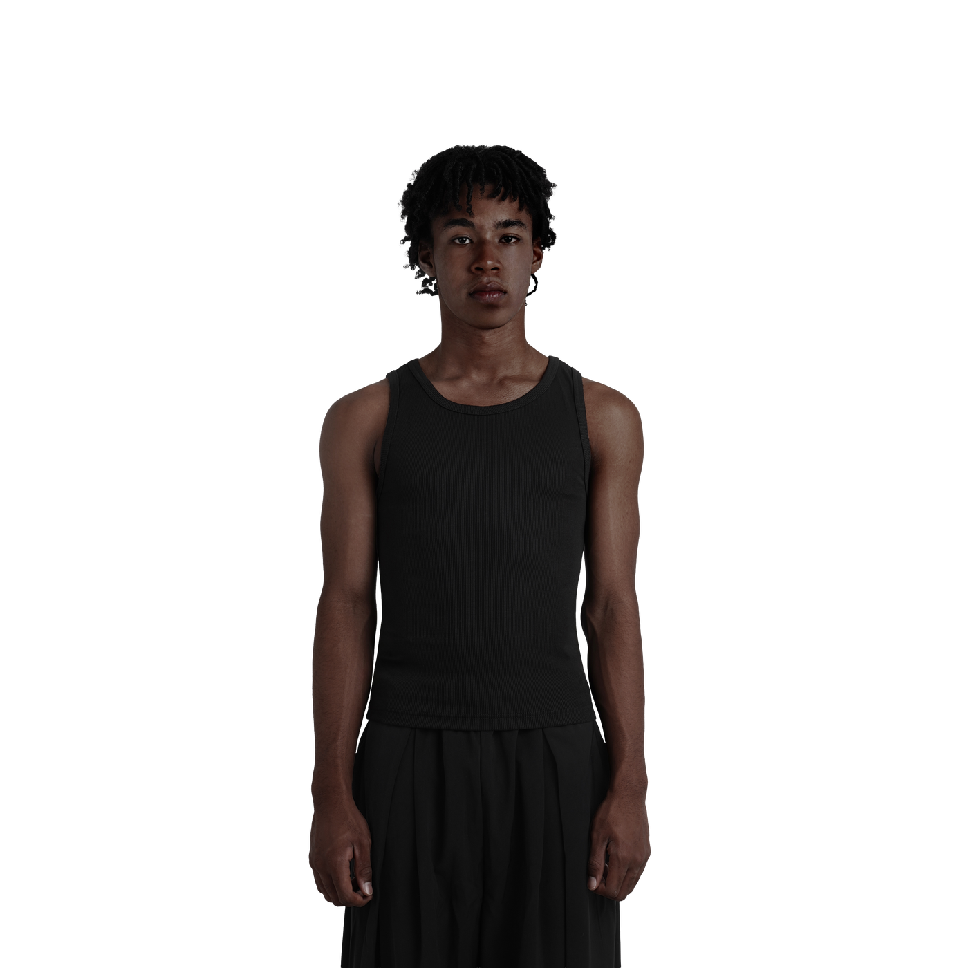 Black Fitted Tanktop
