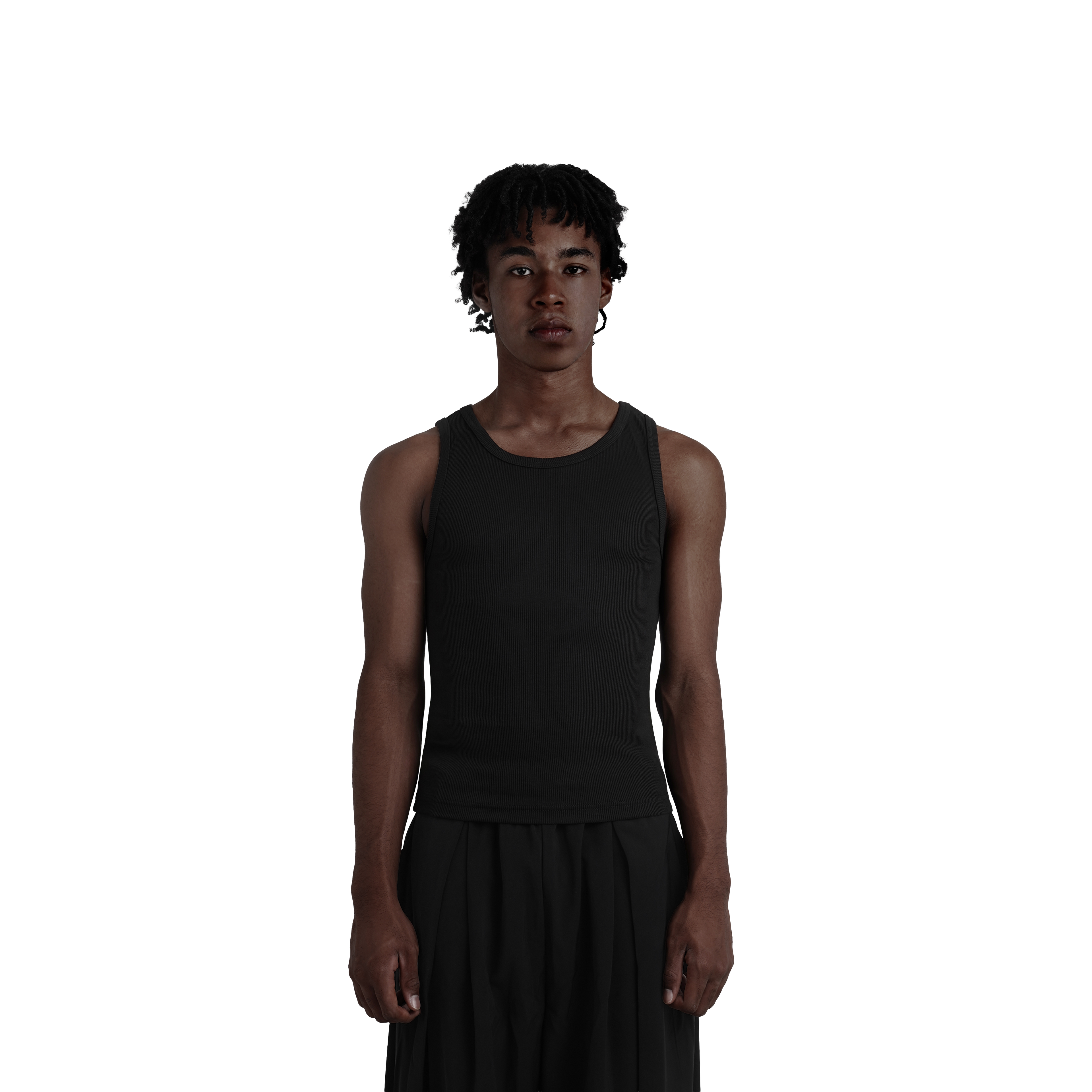 Black Fitted Tanktop