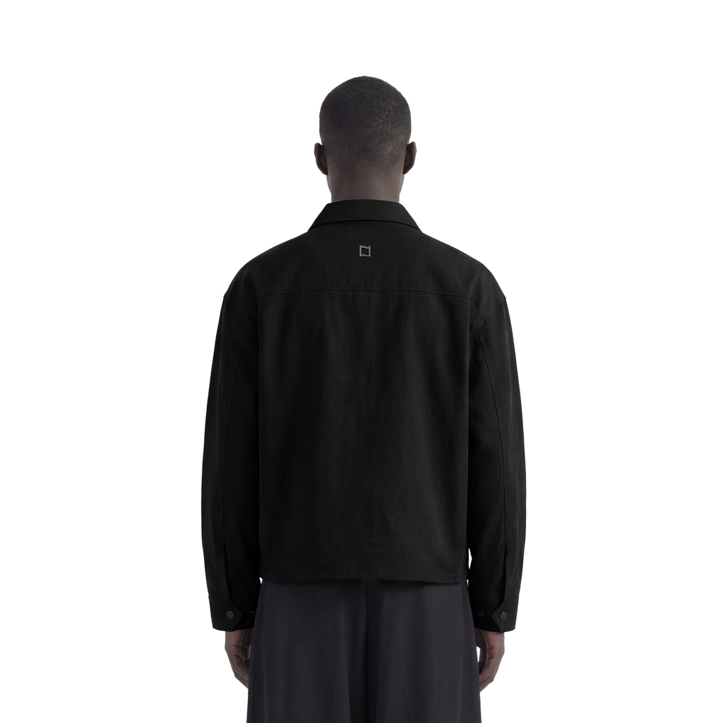 Black Shanghai / Chinese Double Pocket Jacket