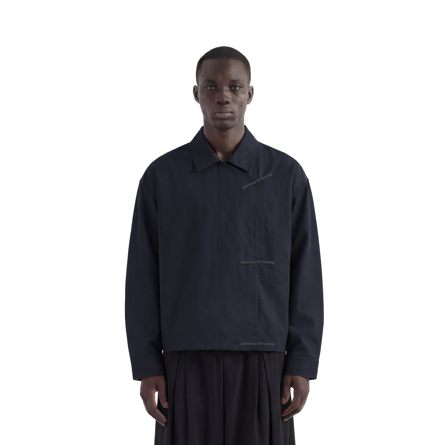 Blue Shanghai / Chinese Double Pocket Jacket