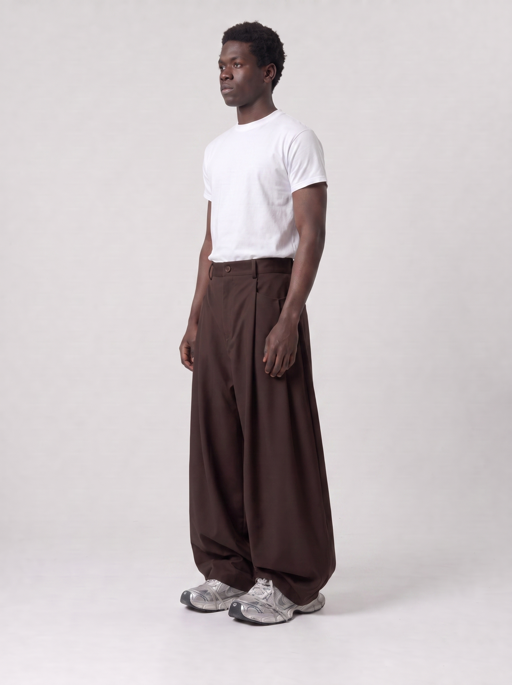 Brown Triple Layer Pants