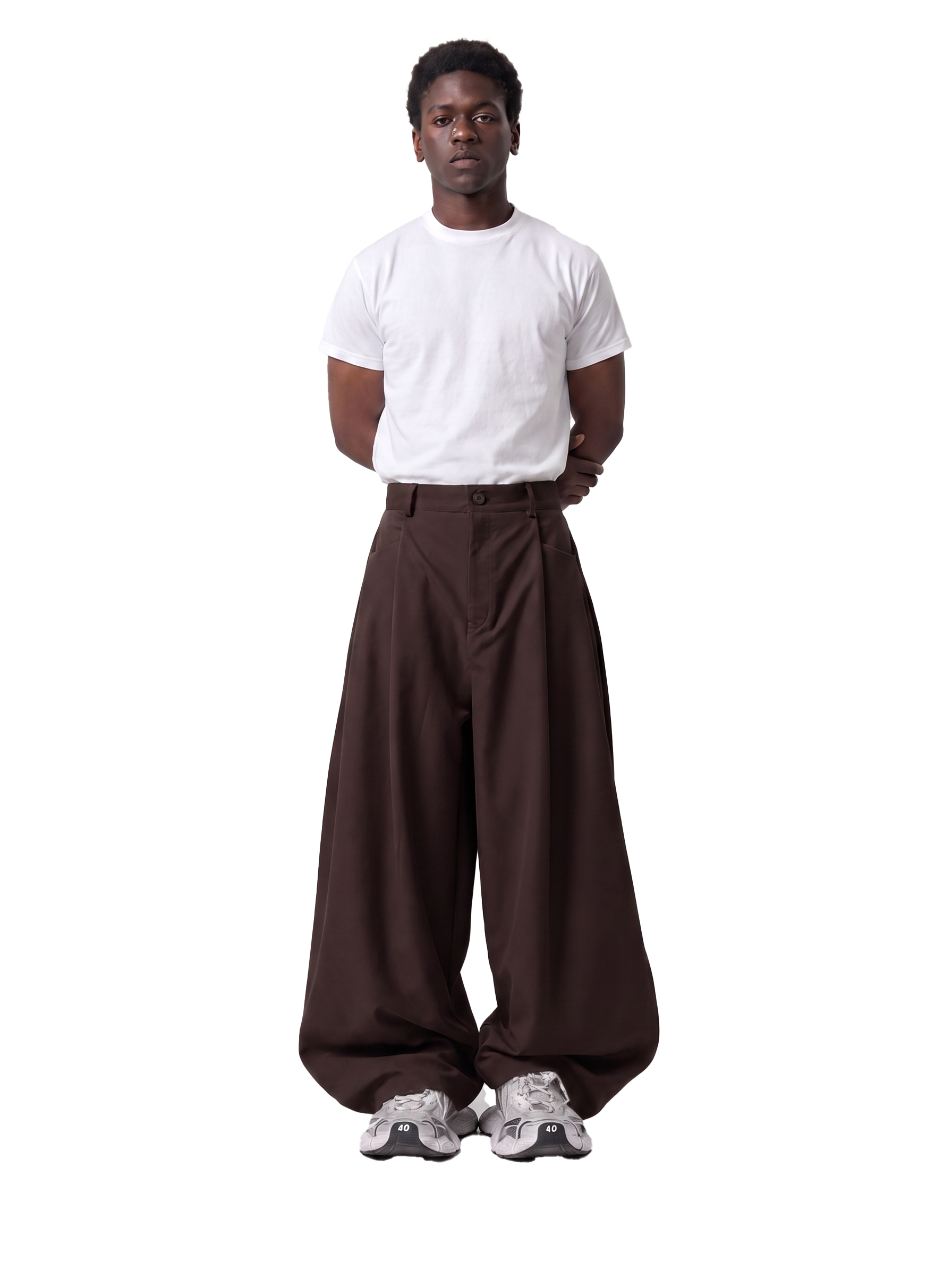 Brown Triple Layer Pants