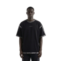 Black Sprayed Relaxed Fit Tshirt