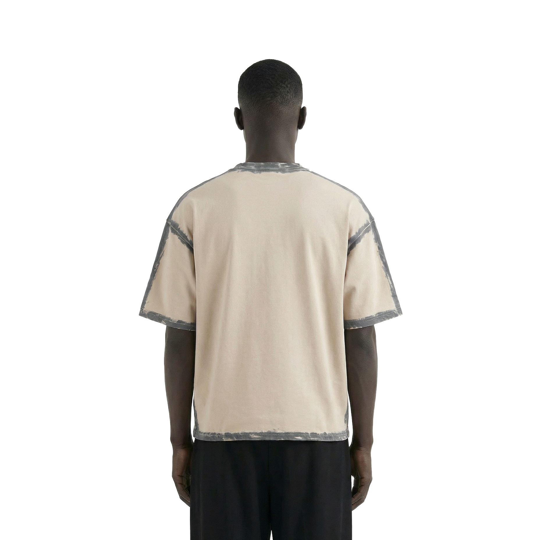 Beige Sprayed Relaxed Fit Tshirt