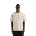 Cream Sprayed Relaxed Fit Tshirt