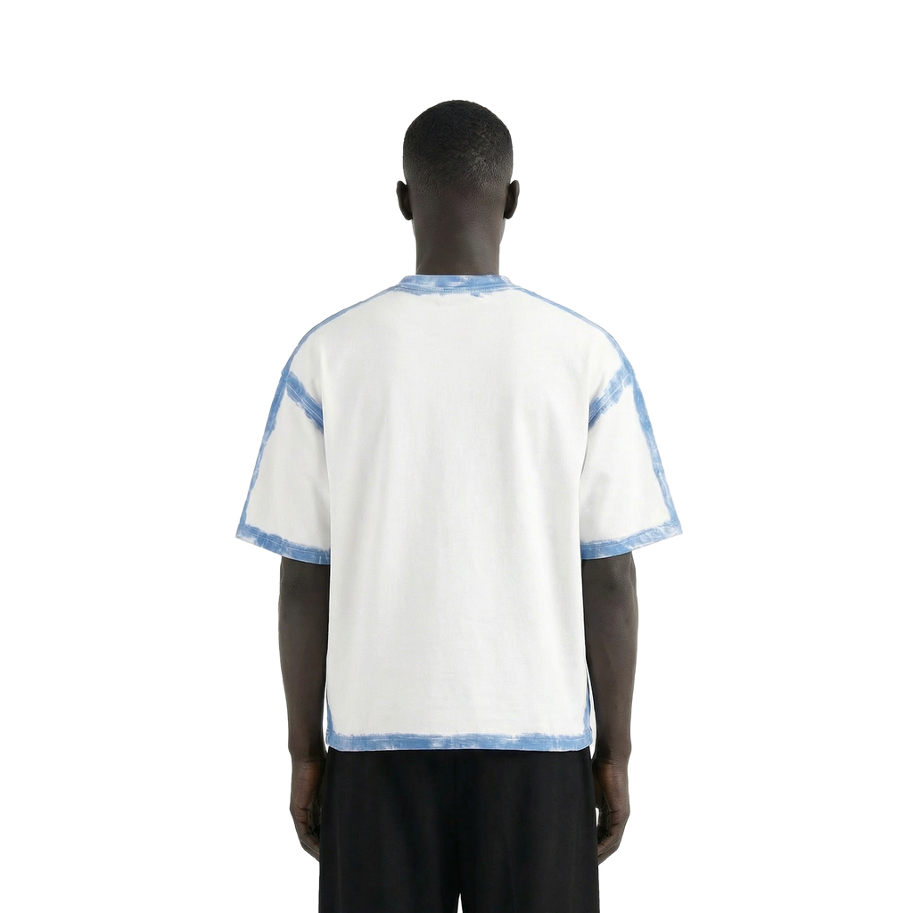 White Sprayed Relaxed Fit Tshirt