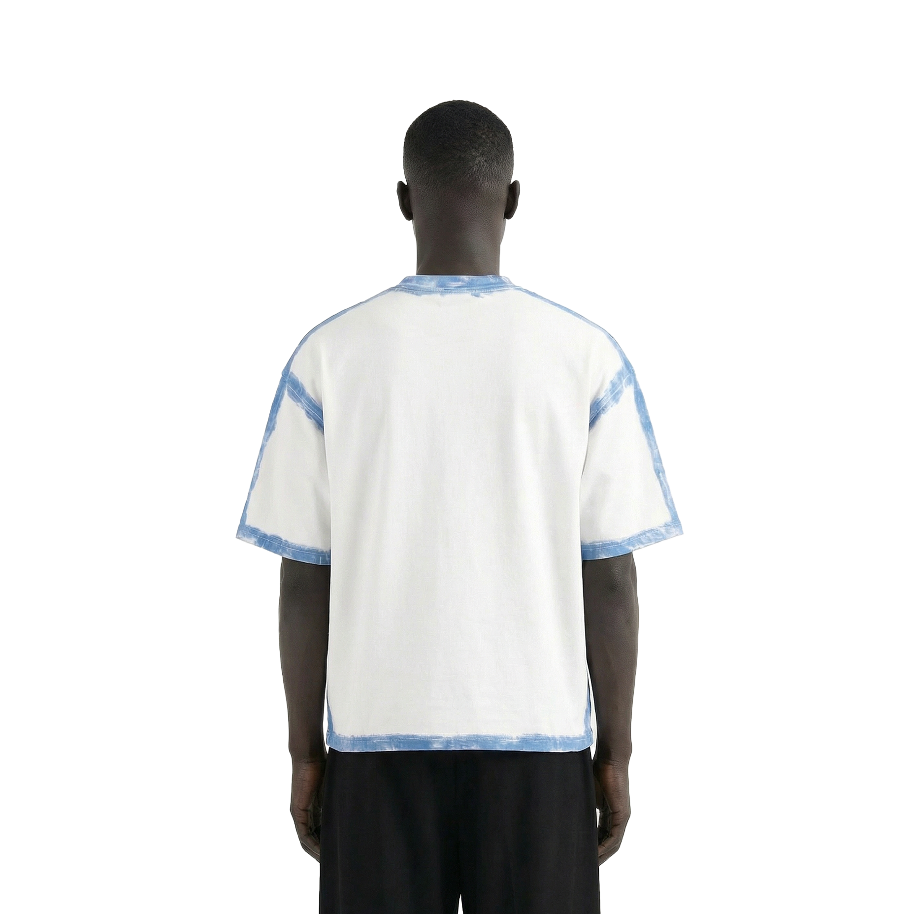 White Sprayed Relaxed Fit Tshirt