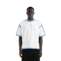 White Sprayed Relaxed Fit Tshirt