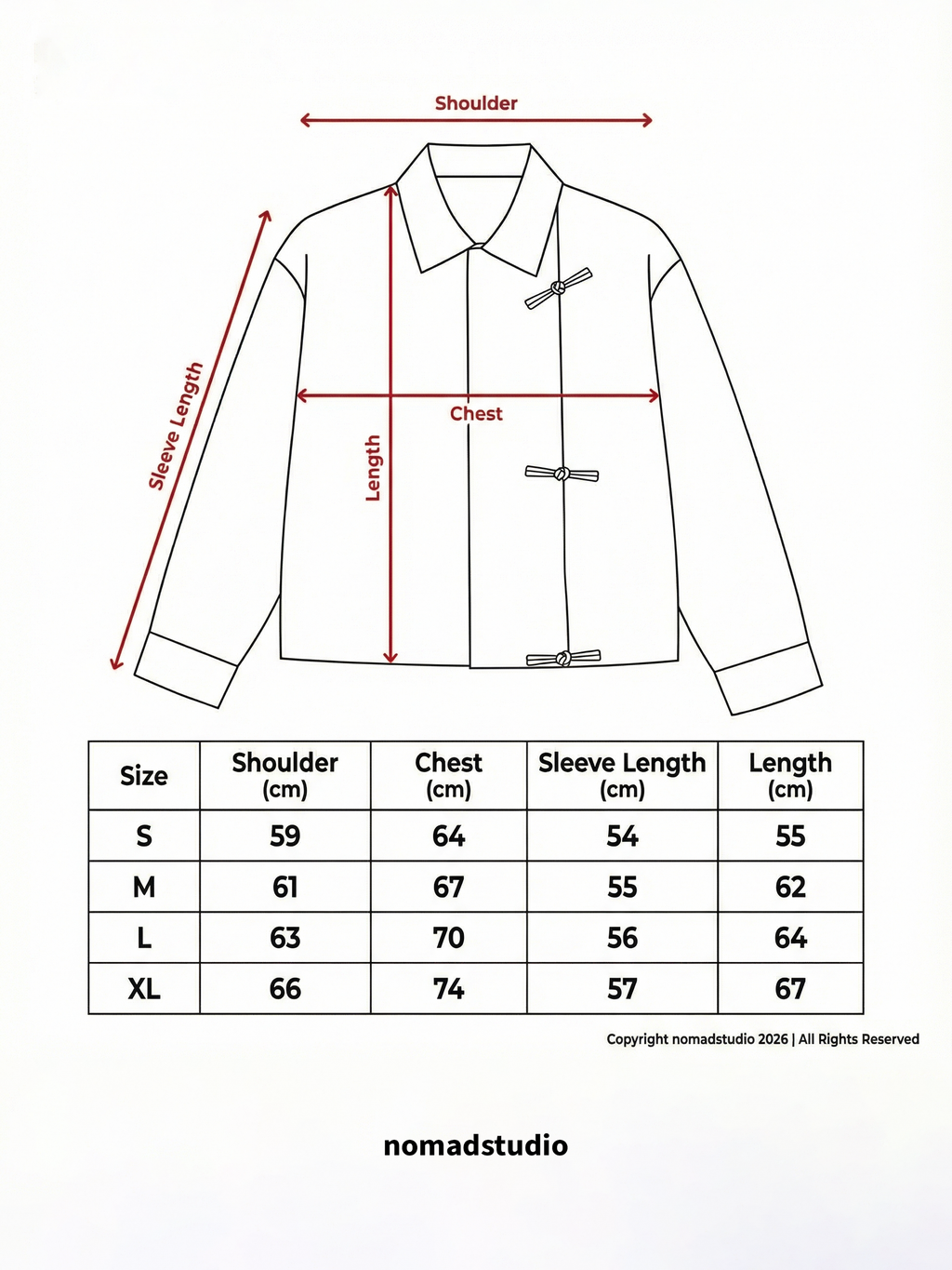 Brown Shanghai / Chinese Double Pocket Jacket
