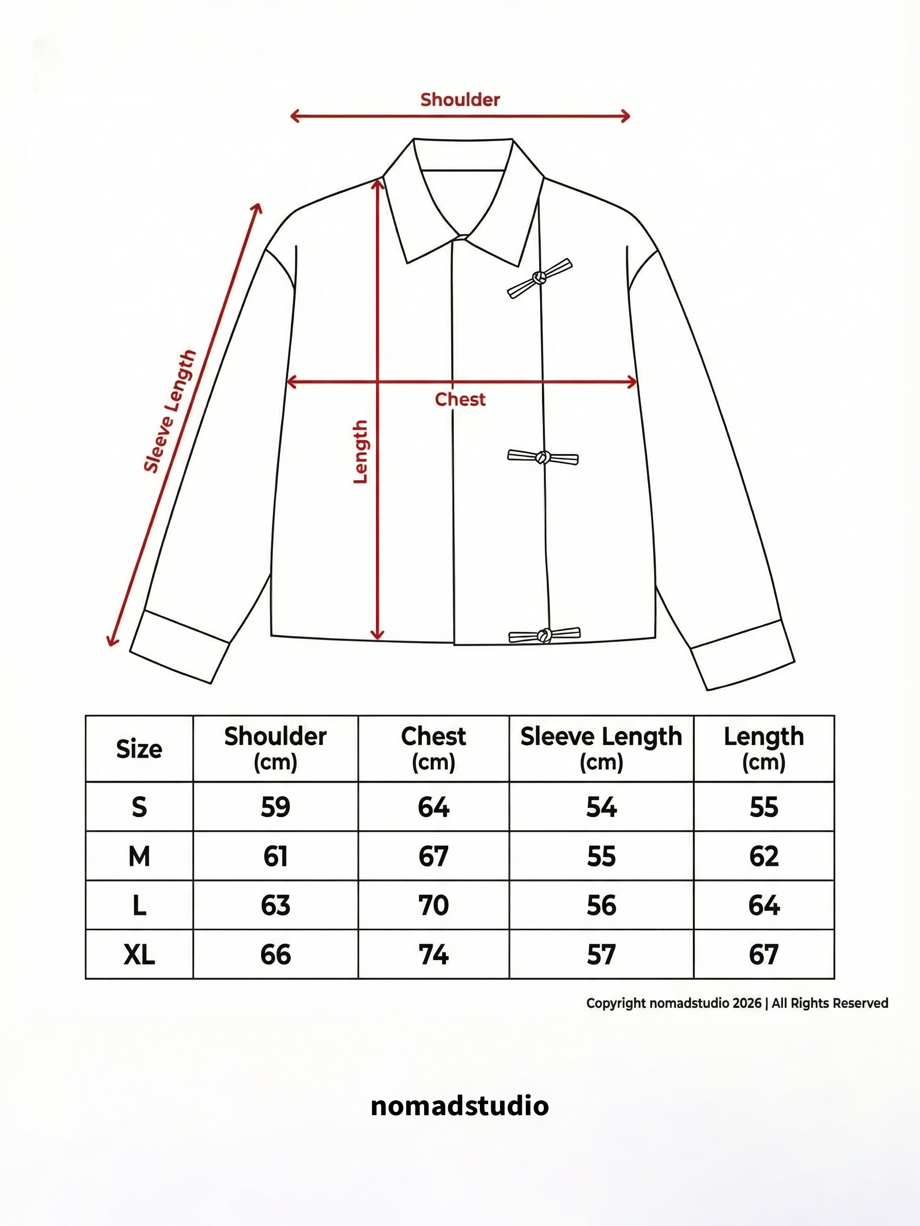 Brown Shanghai / Chinese Double Pocket Jacket
