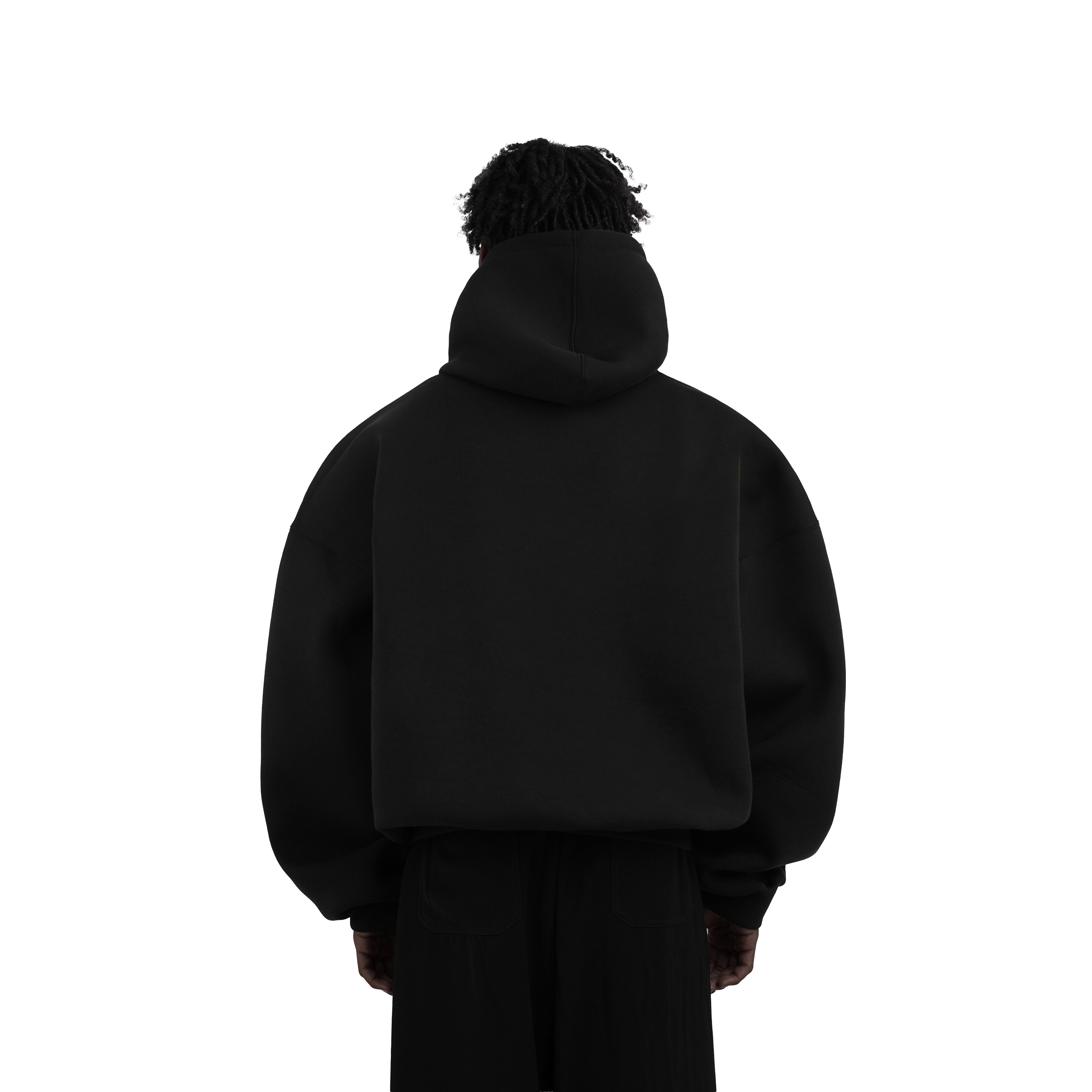 Metal Logo Oversized Bulky Hoodie