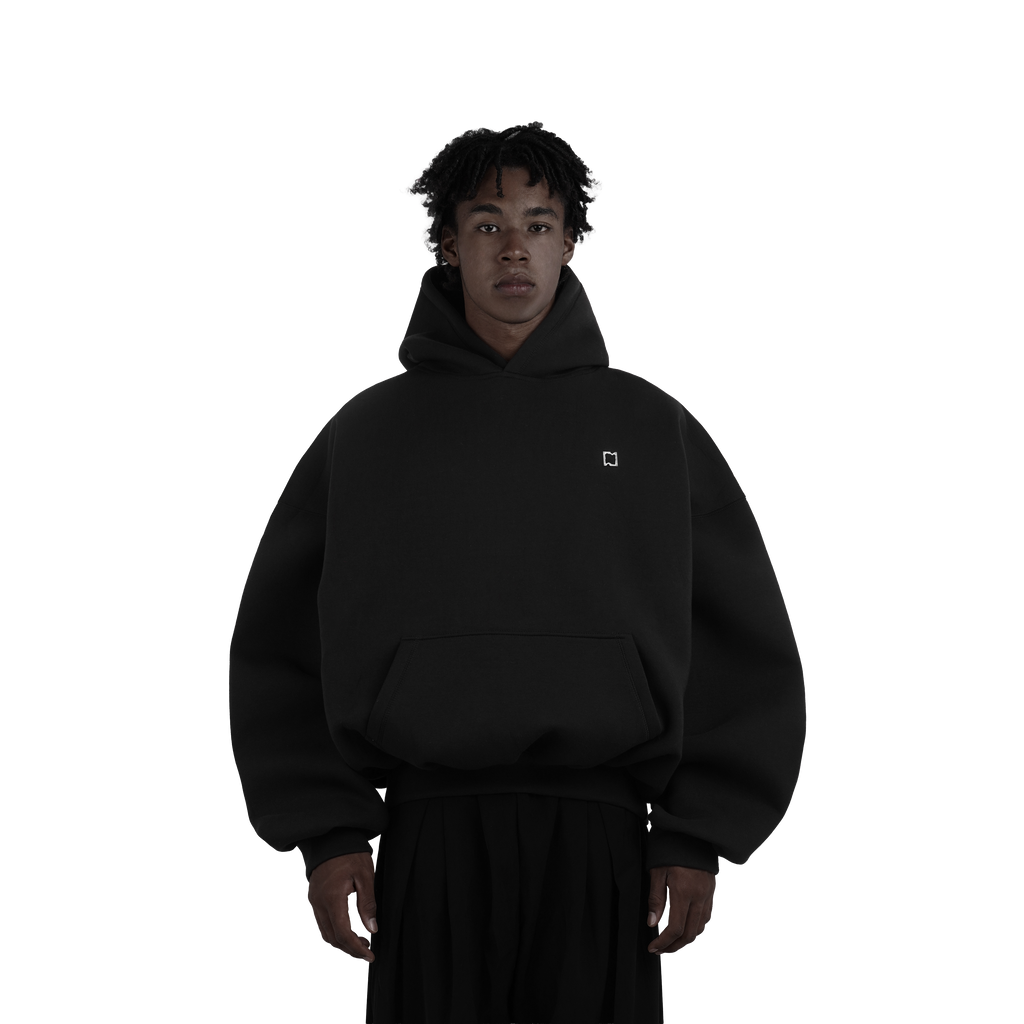 Metal Logo Oversized Bulky Hoodie
