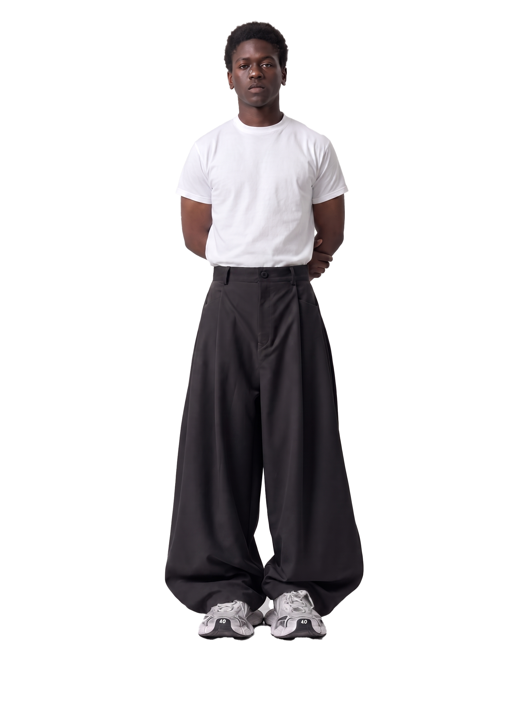 Black Triple Layer Pants