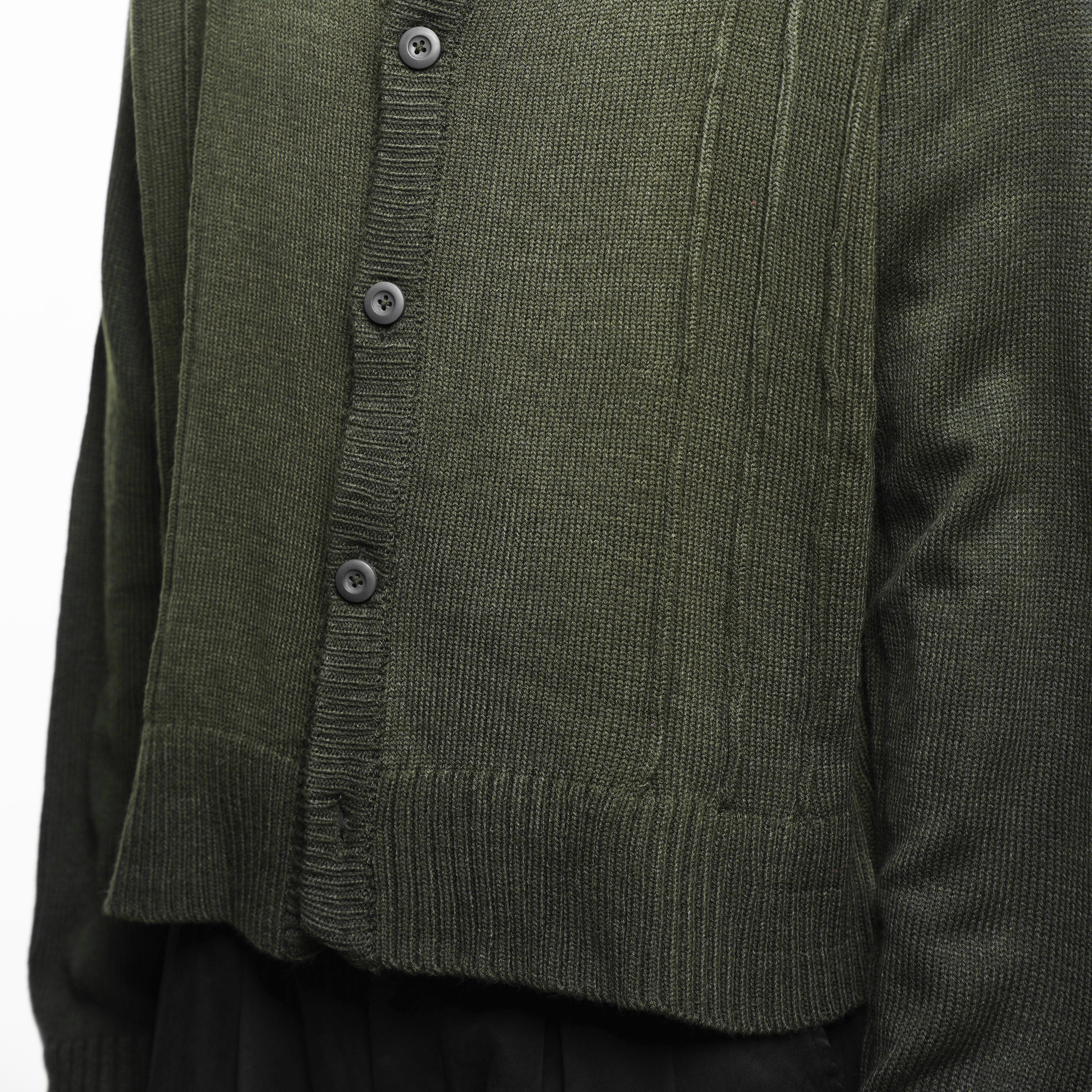 Brown Stripes Knit Cardigan