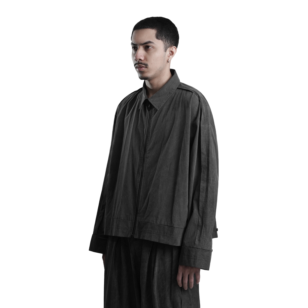 Washed-look Stone Grey Light Weight Jacket