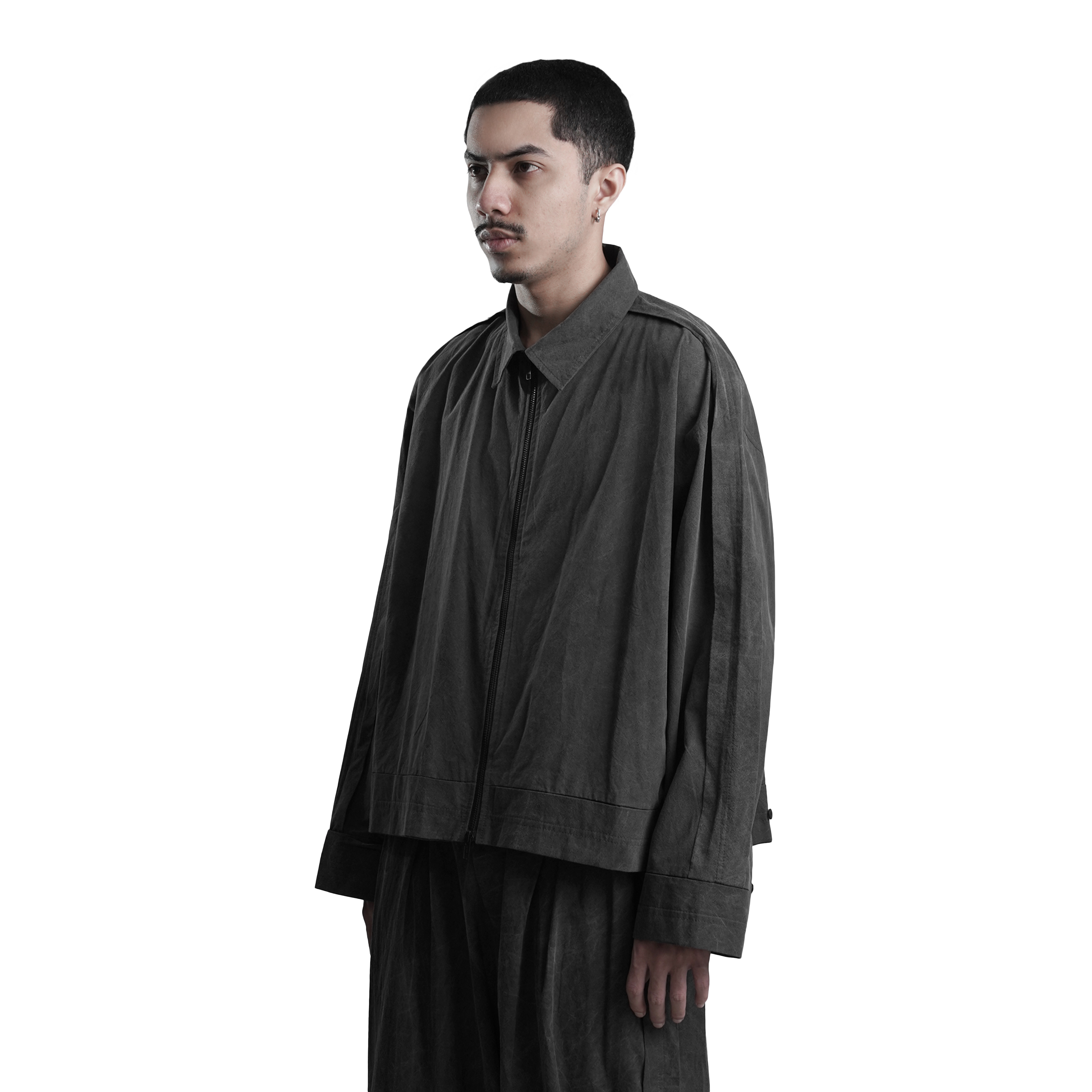 Washed-look Stone Grey Light Weight Jacket