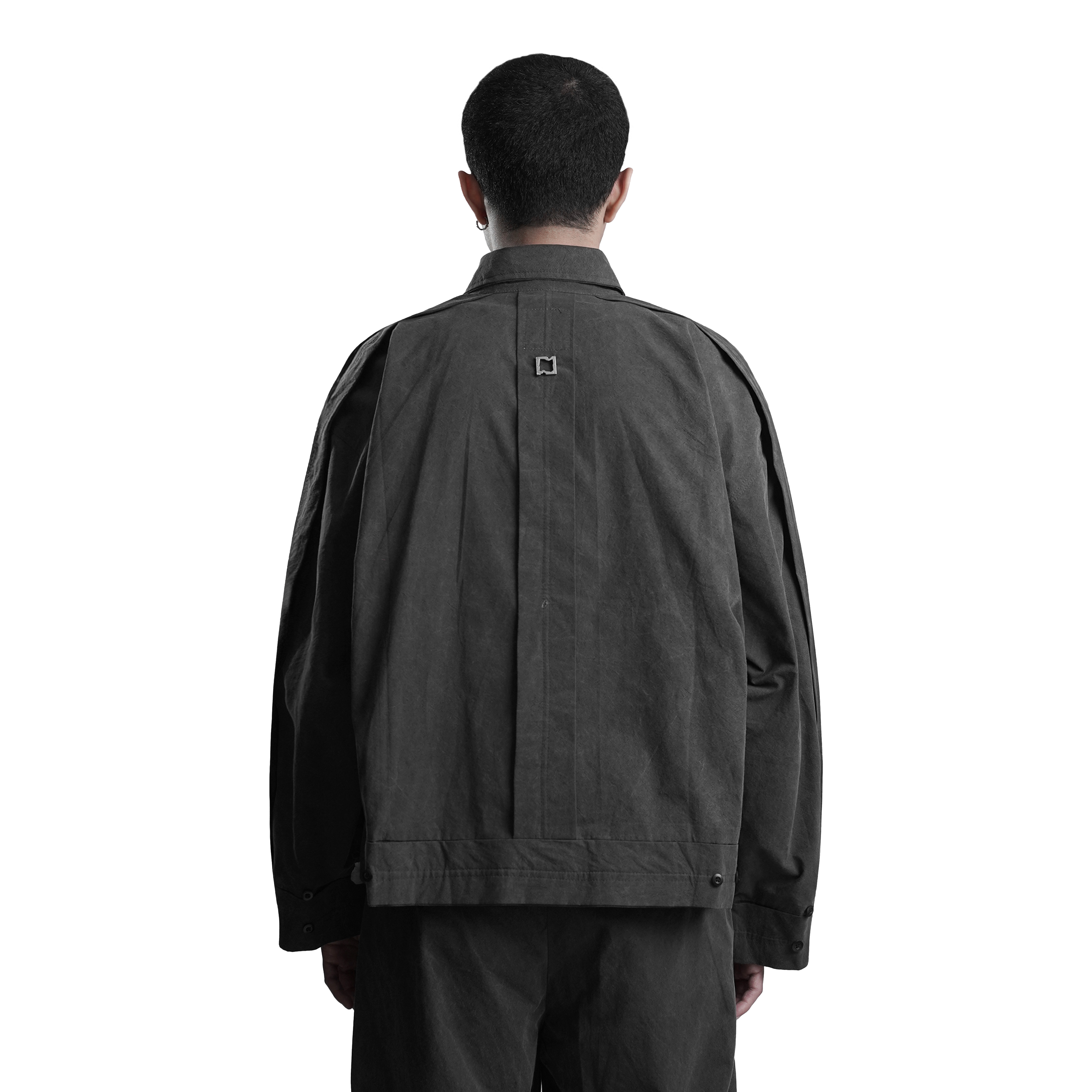 Washed-look Stone Grey Light Weight Jacket