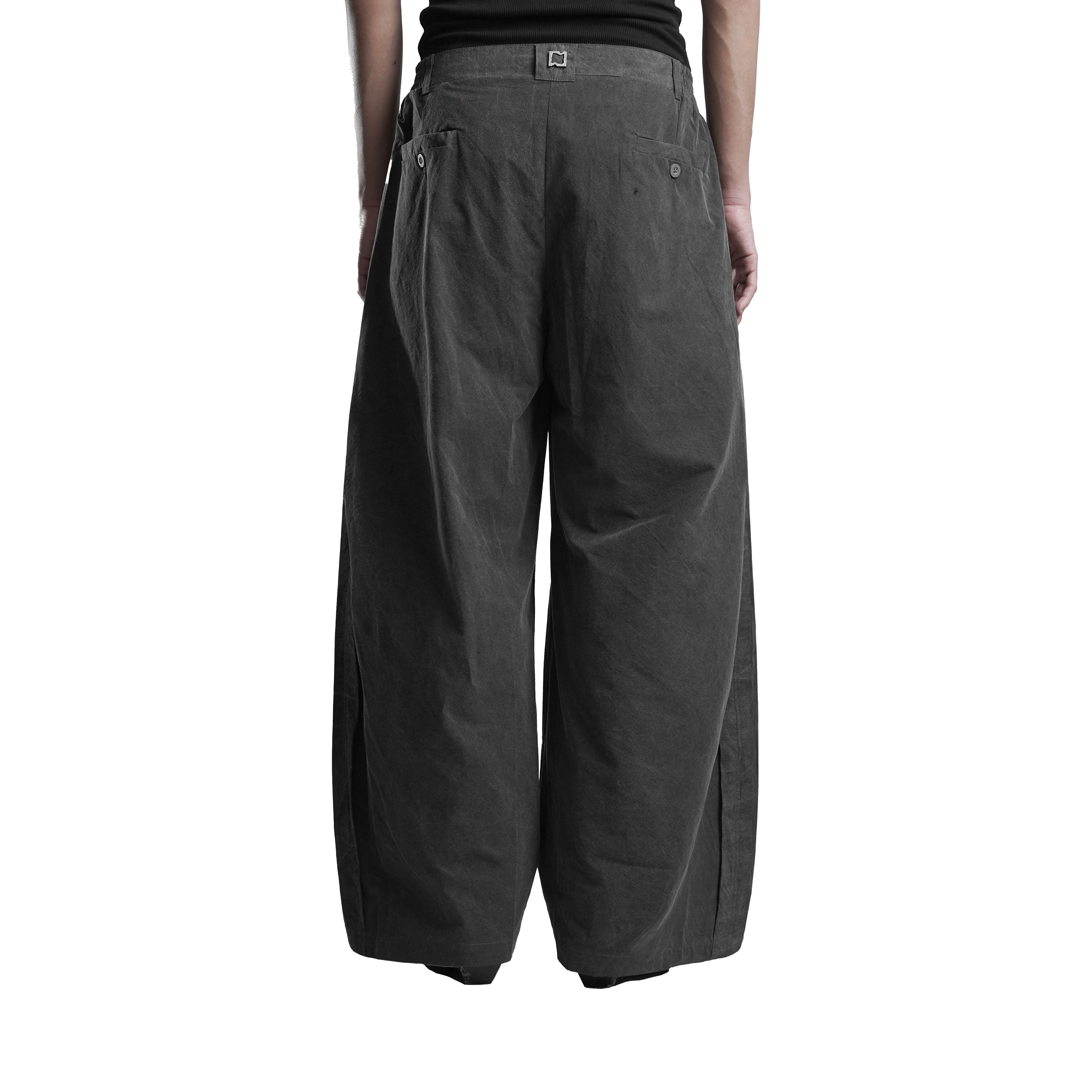 Washed-look Stone Grey Light Weight Pants