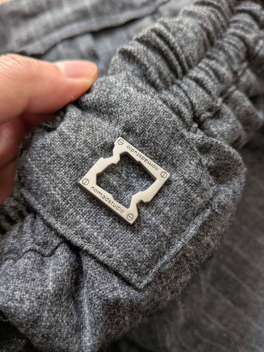 Grey Stripes Triple Layer Pants