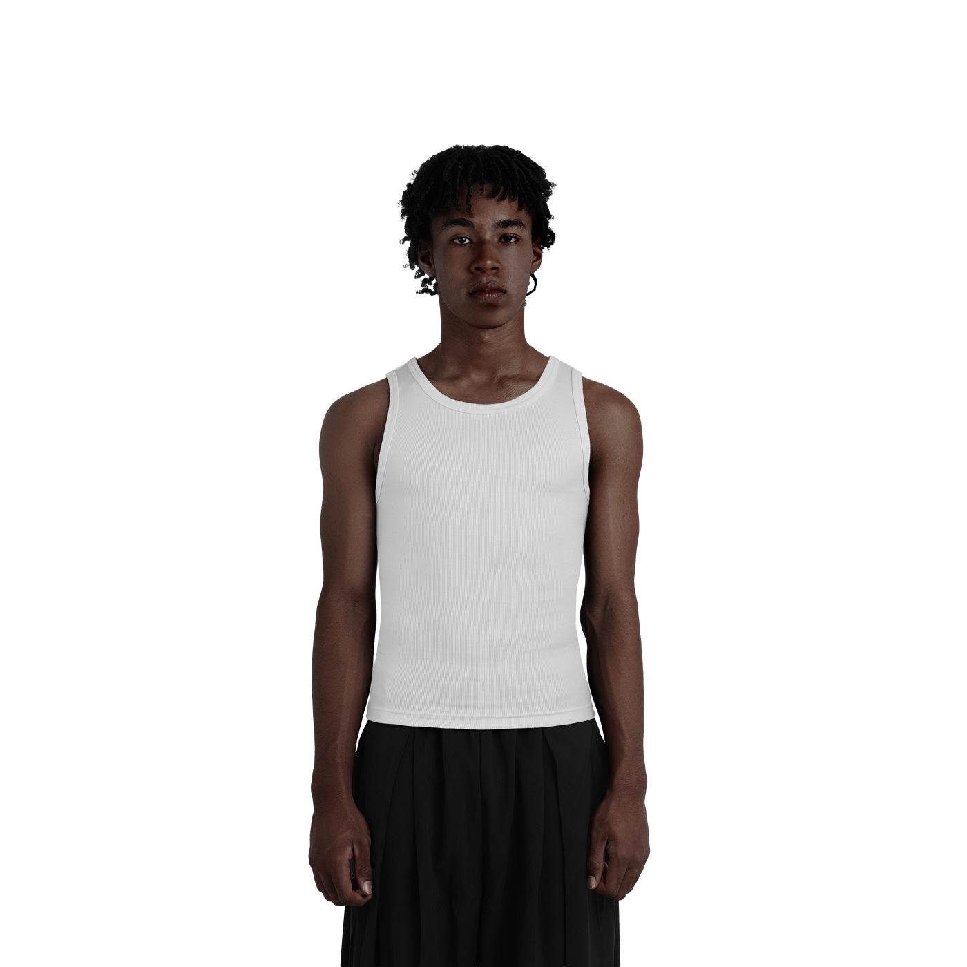 White Fitted Tanktop