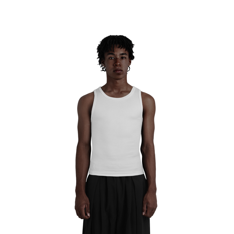 White Fitted Tanktop