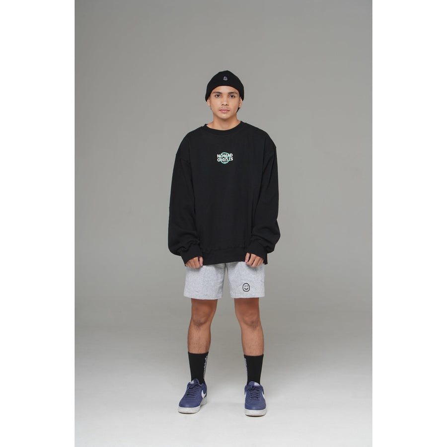 Nomadstudio X Faith Fade Black Hijack Logo Oversized Crewneck