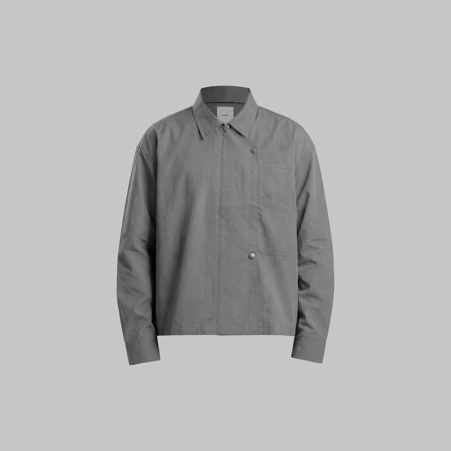 Beskap Snap Double Pocket Jacket - Gray