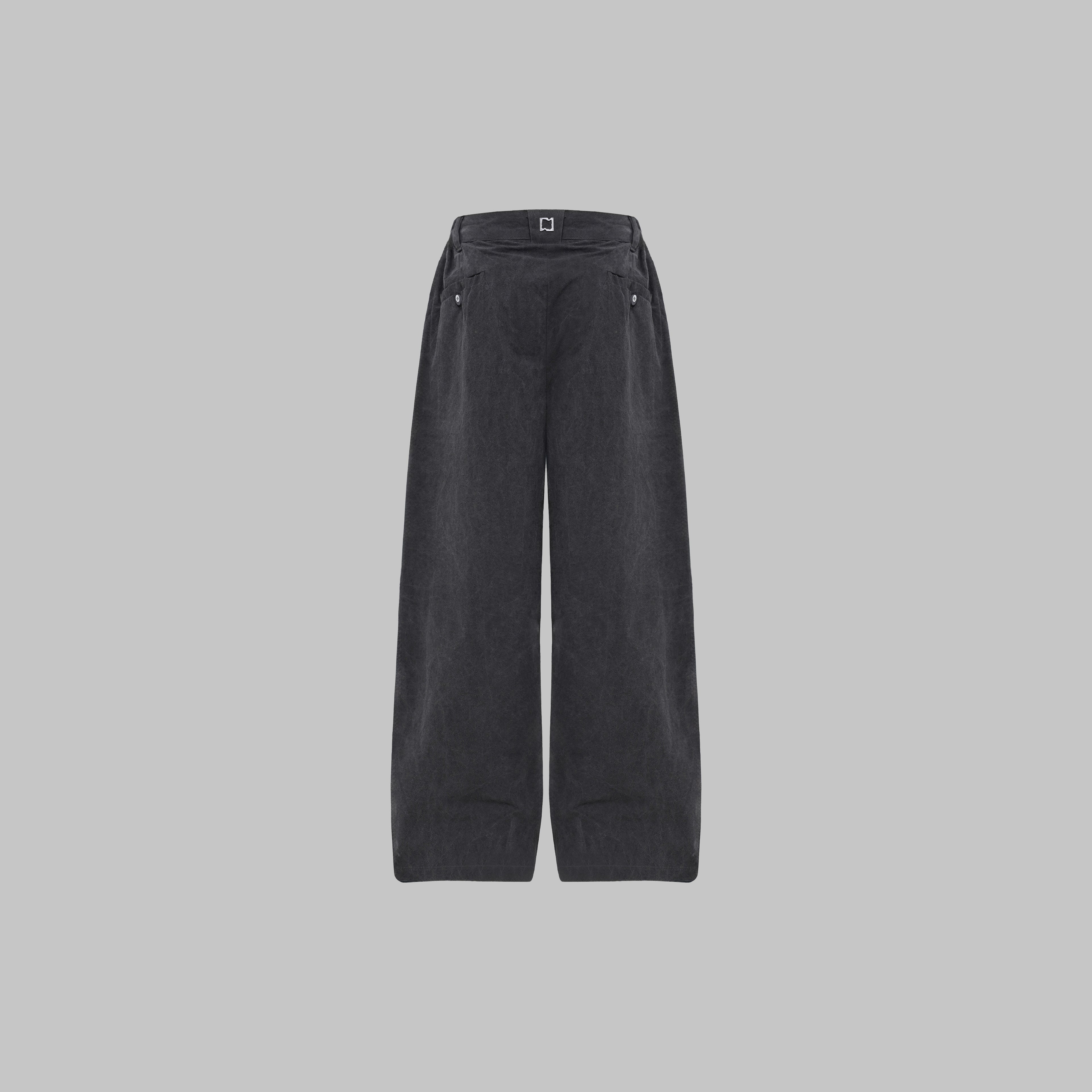 Washed-look Stone Grey Light Weight Pants