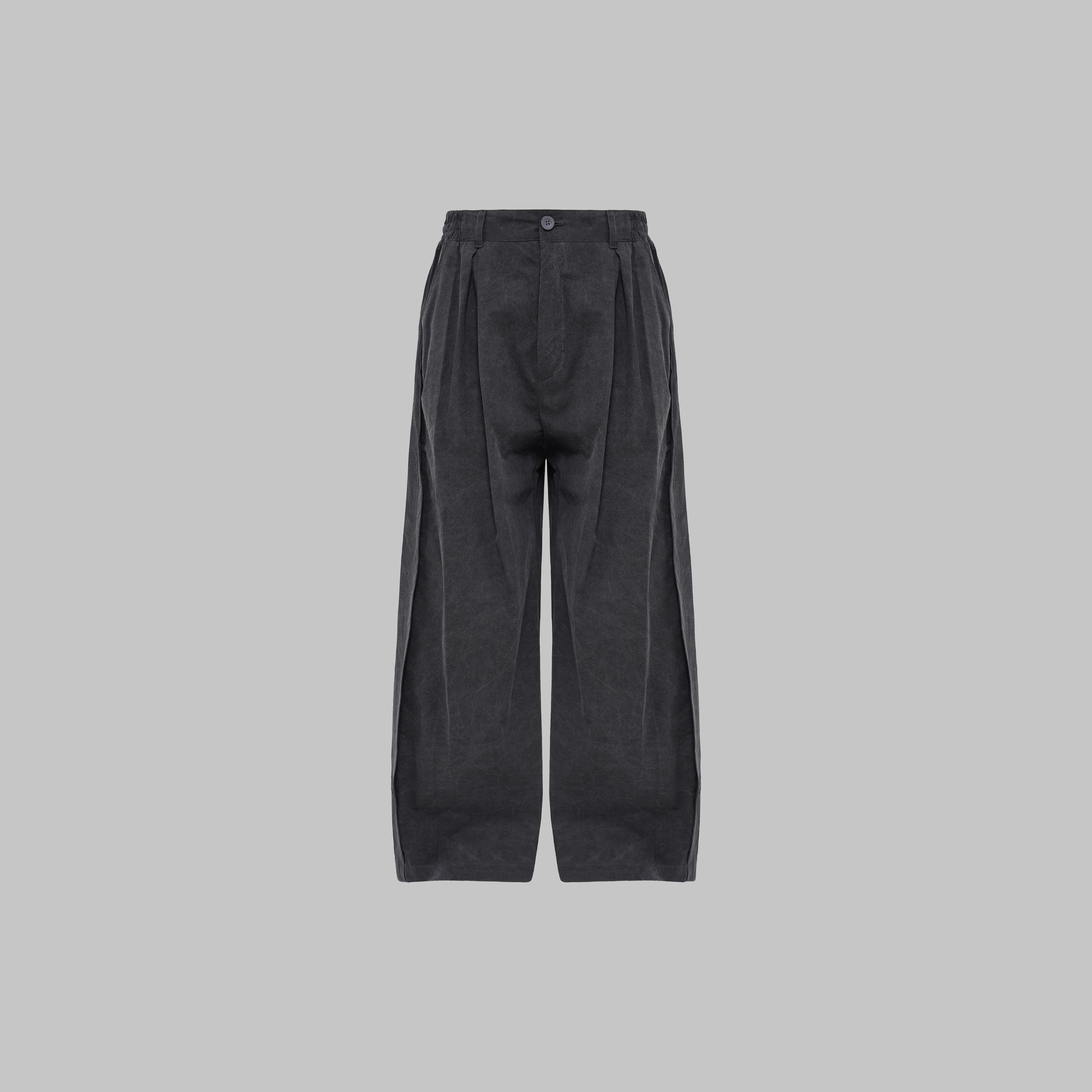 Washed-look Stone Grey Light Weight Pants
