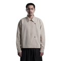 Beskap Snap Double Pocket Jacket - Cream