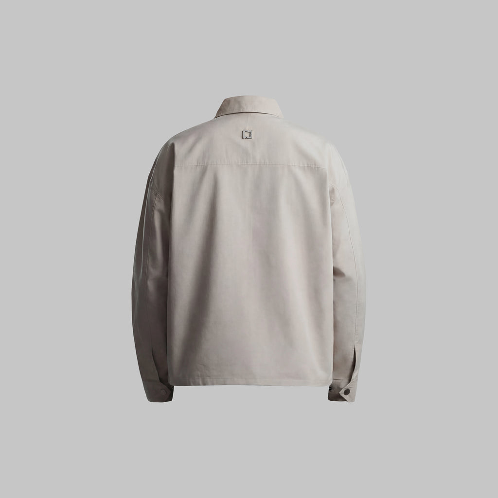 Beskap Snap Double Pocket Jacket - Cream