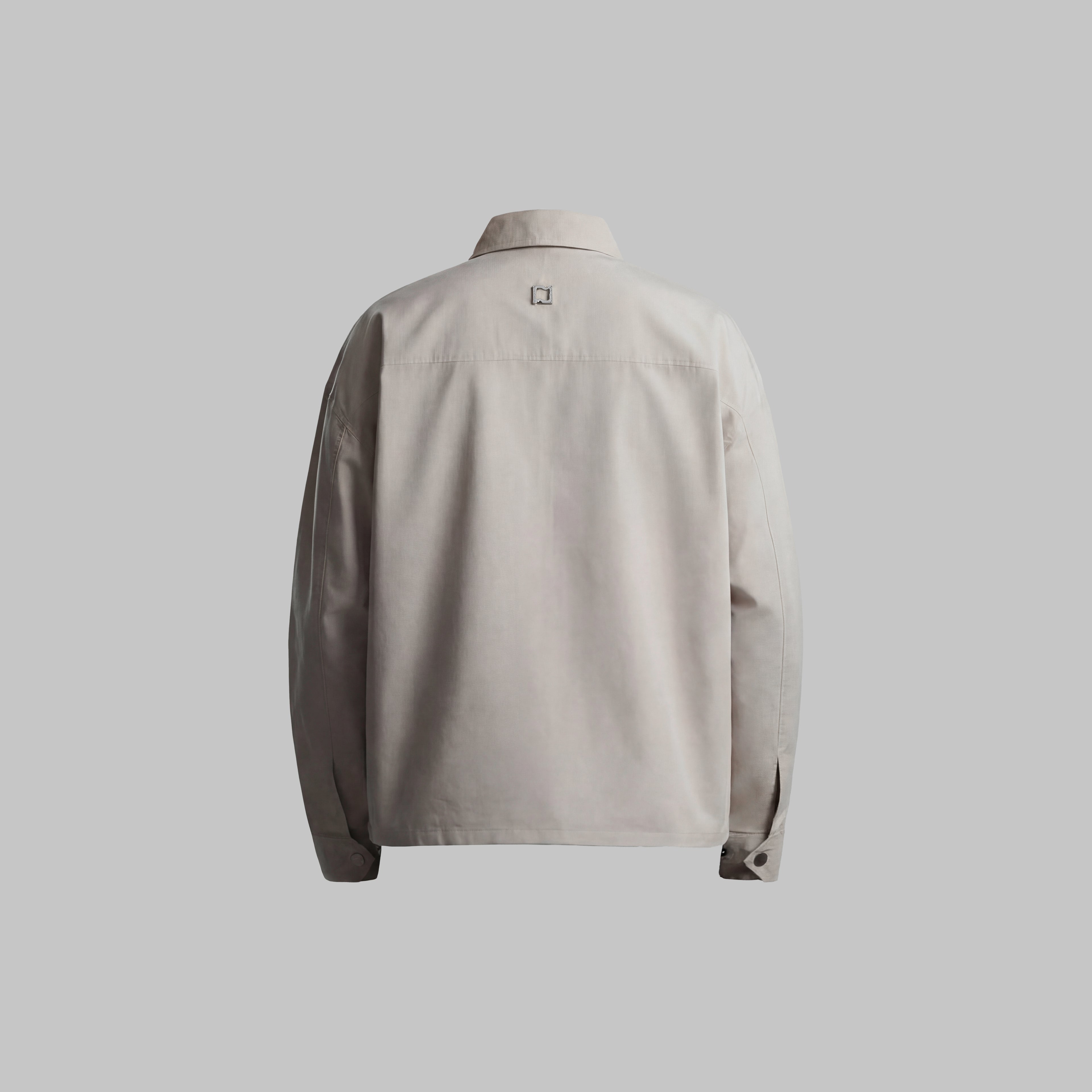 Beskap Snap Double Pocket Jacket - Cream