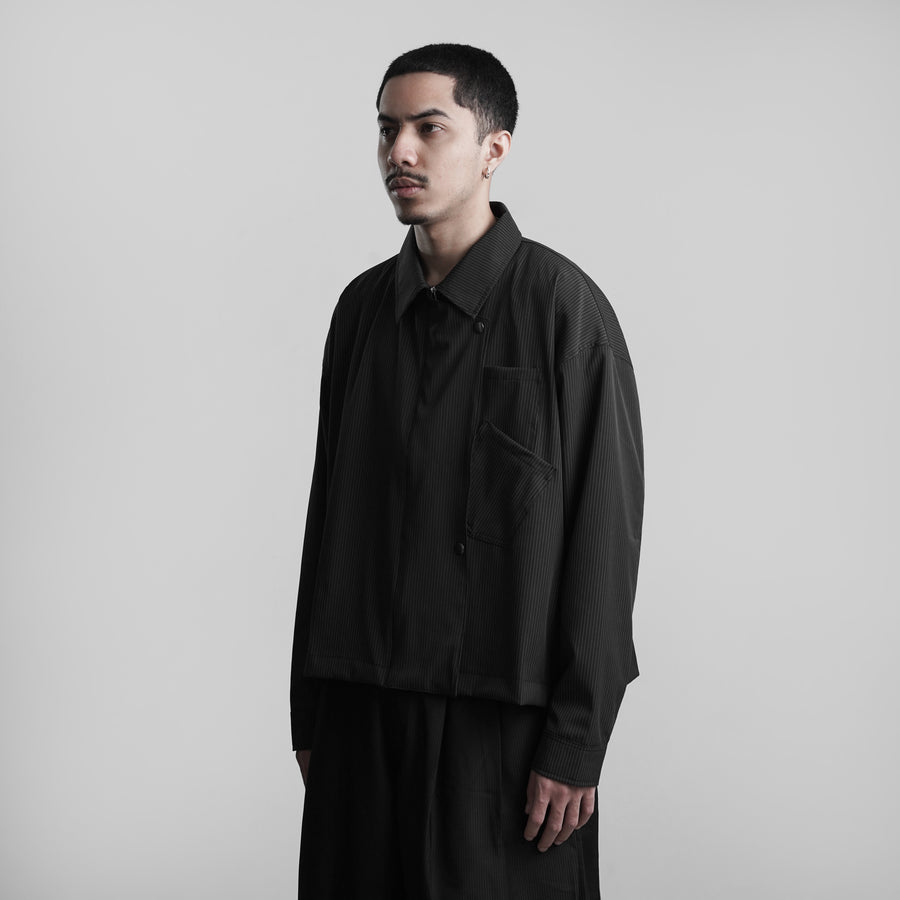 Beskap Snap Double Pocket Jacket - Stripes
