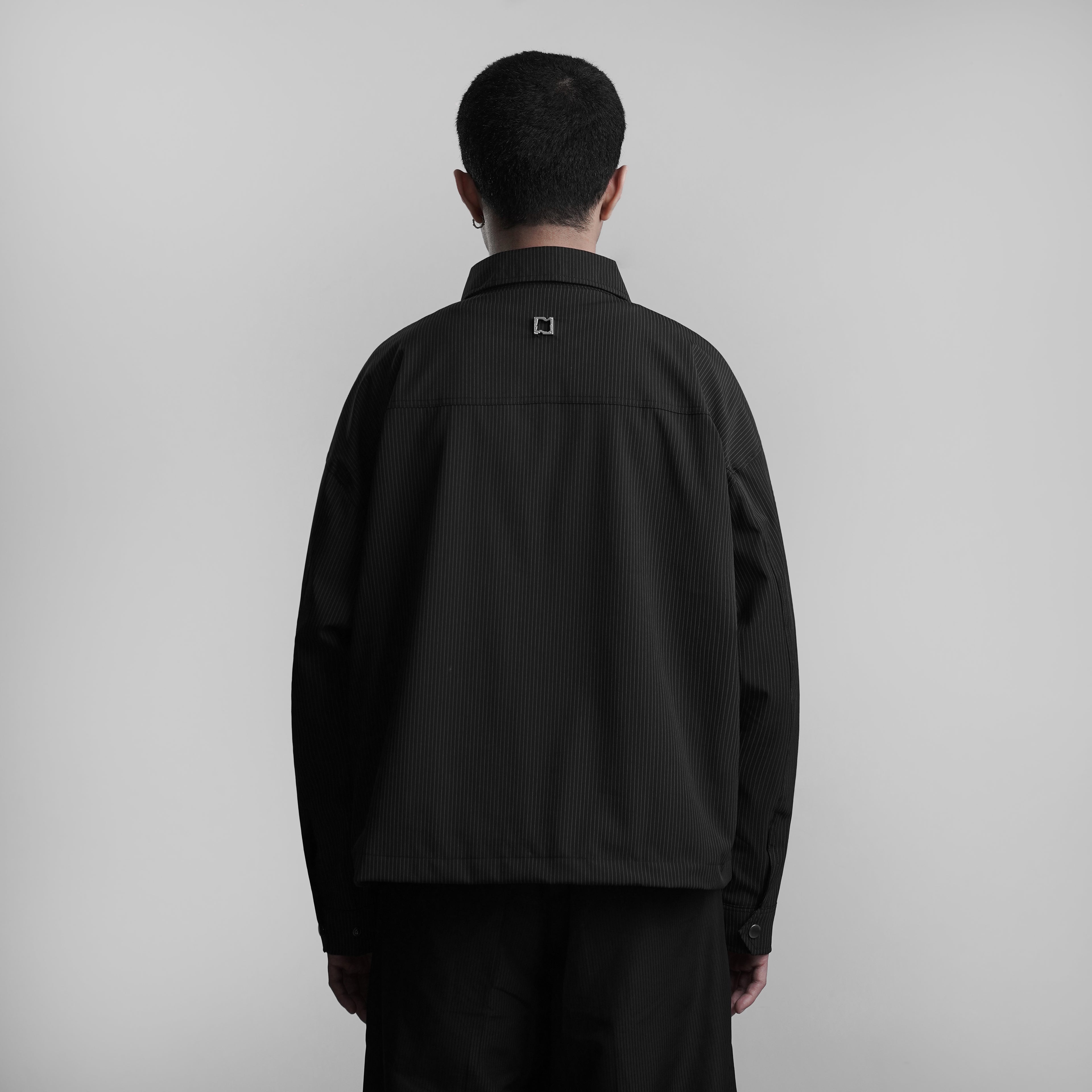 Beskap Snap Double Pocket Jacket - Stripes