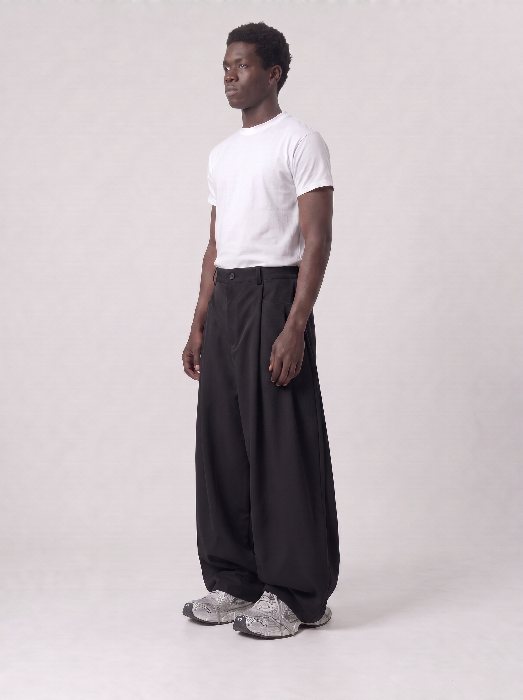 Black Triple Layer Pants