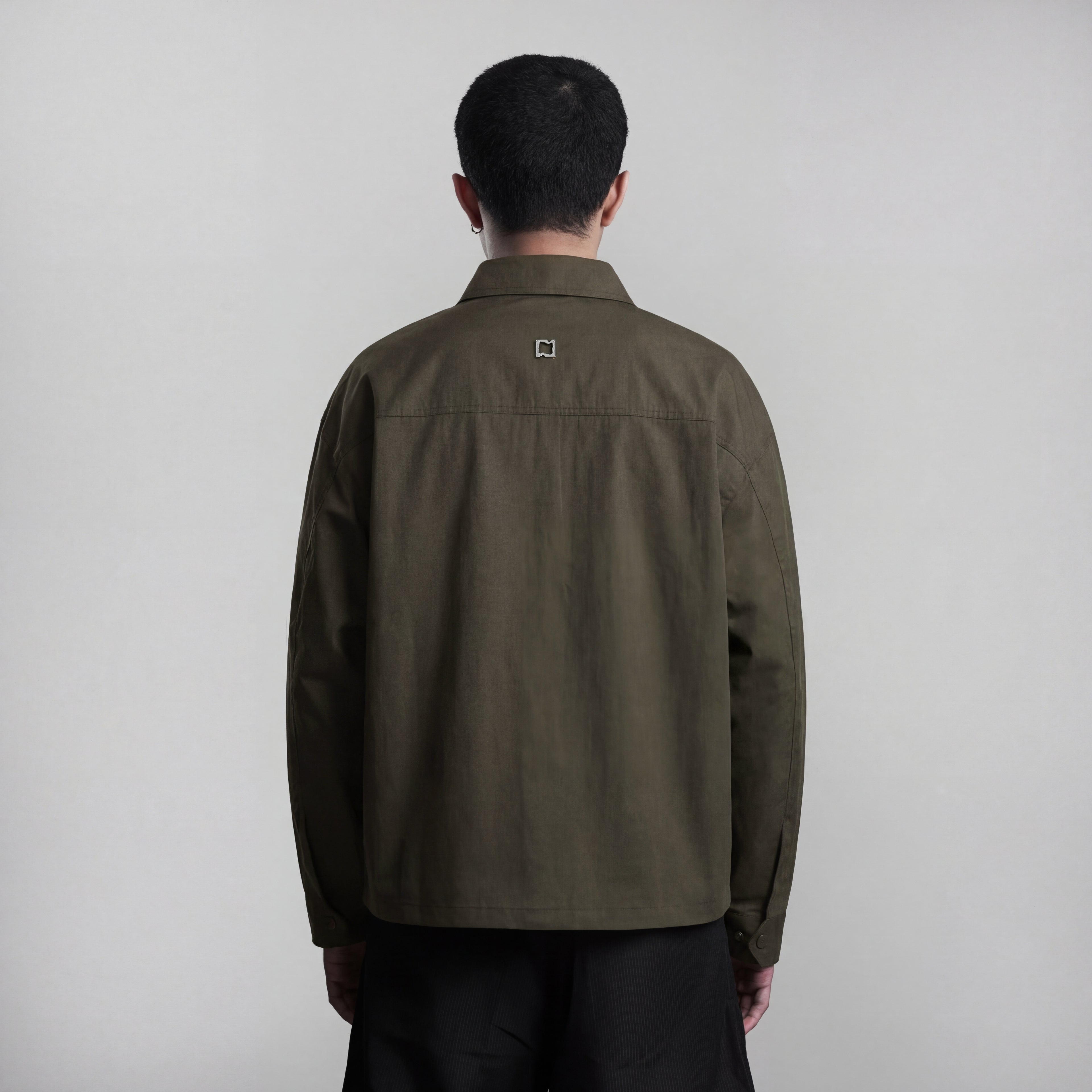 Beskap Snap Double Pocket Jacket - Army