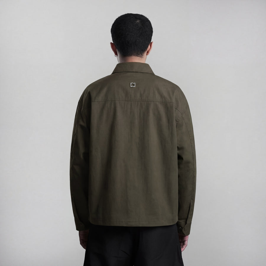 Beskap Snap Double Pocket Jacket - Army