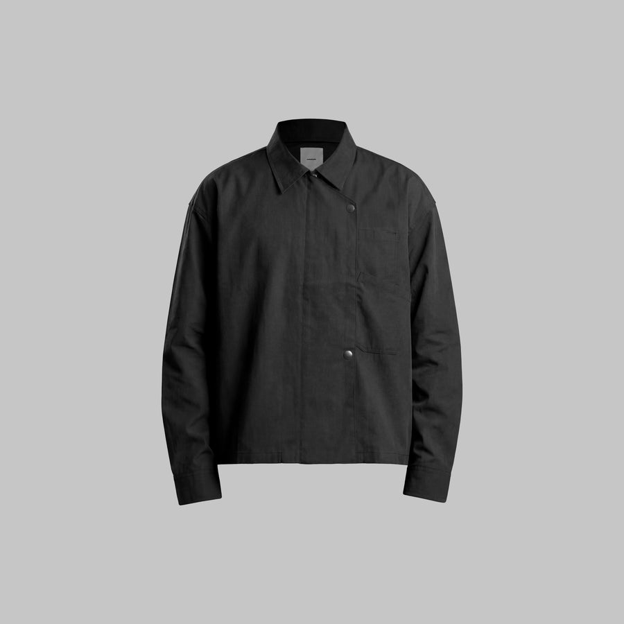 Beskap Snap Double Pocket Jacket - Black