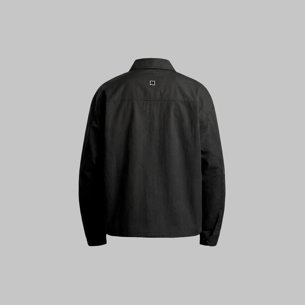 Beskap Snap Double Pocket Jacket - Black