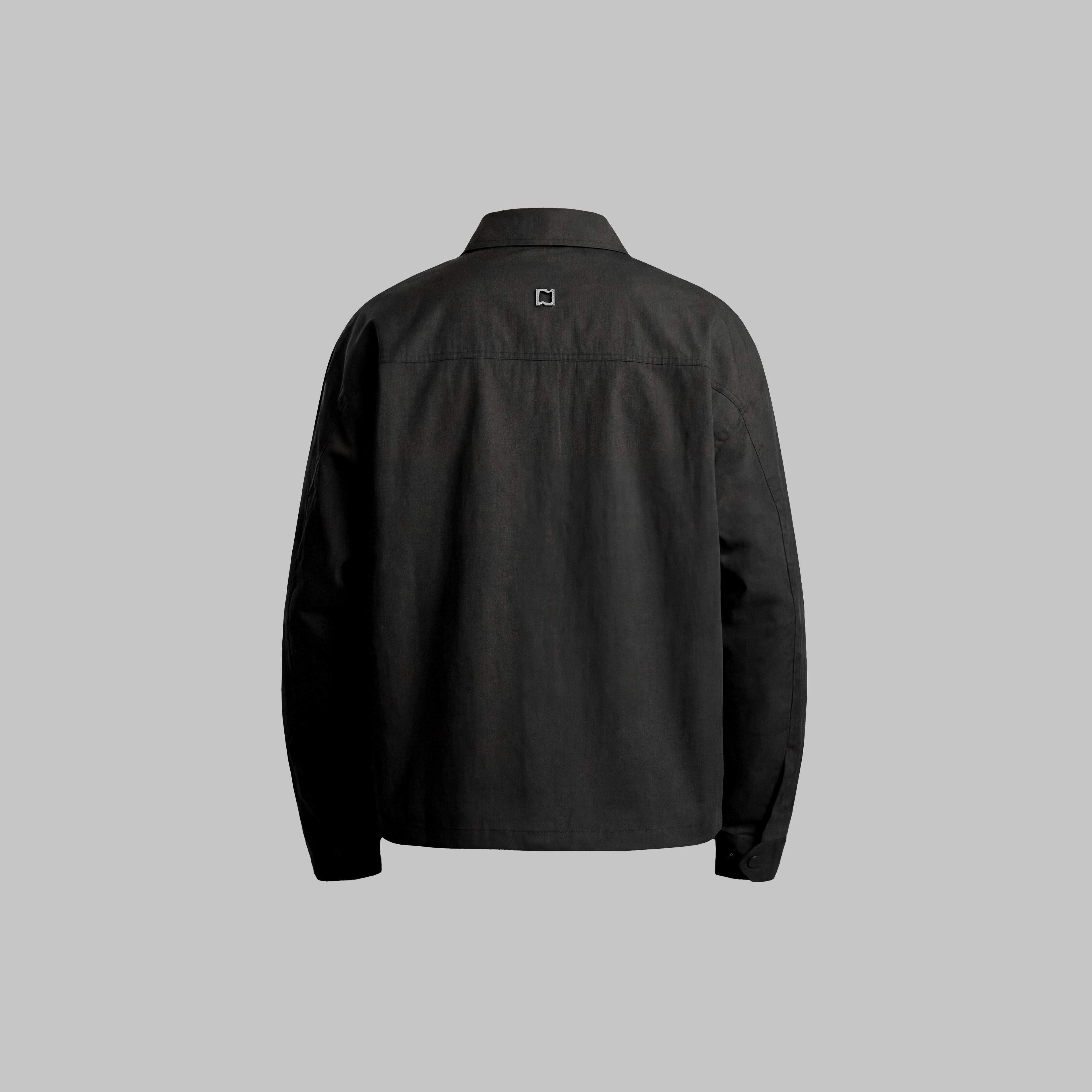 Beskap Snap Double Pocket Jacket - Black