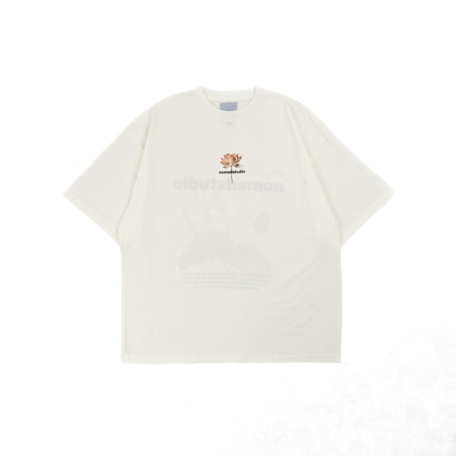 NOMADSTUDIO Reborn - White Lotus Oversized T-Shirt